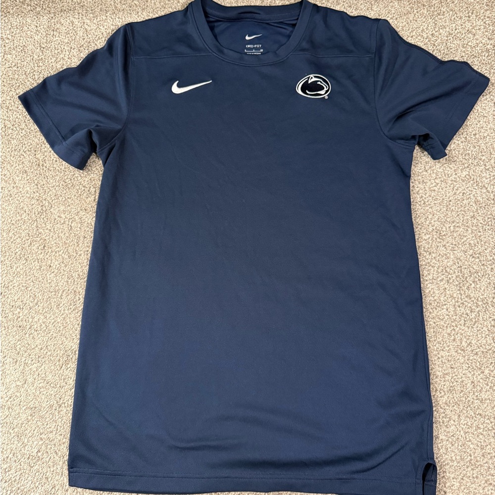 Nike Dark Blue Athletic Tee with Emblem
